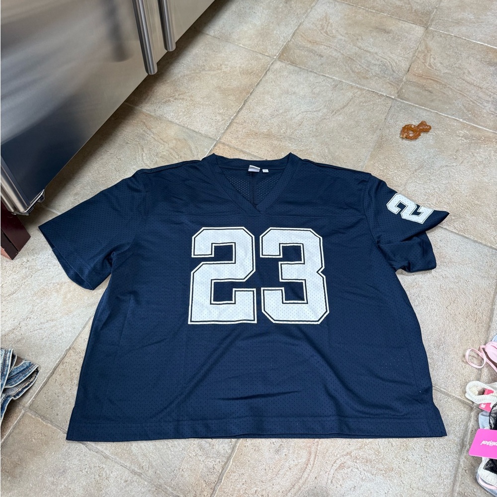 TNA Dark Blue Jersey with White Accents